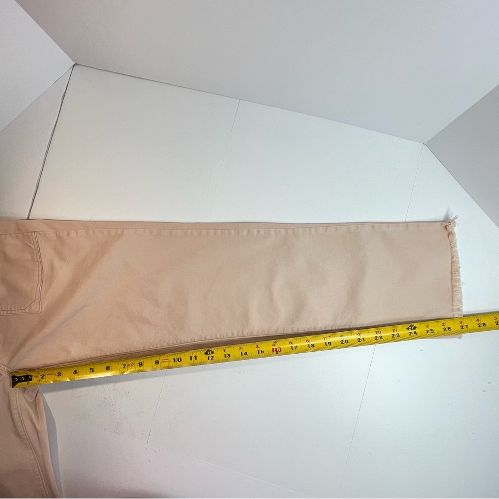 ANTHROPOLOGIE PILCRO Women's Pale Pink Twill Stretch Ankle Pants Size 26 - Picture 9 of 9